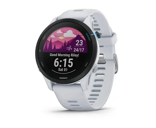 GARMIN FORERUNNER 255 MUSIC BALTOJO AKMENS SPALVOS, 010-02641-31