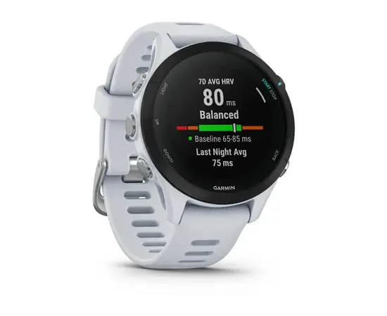GARMIN FORERUNNER 255S MUSIC BALTOJO AKMENS SPALVOS, 010-02641-33
