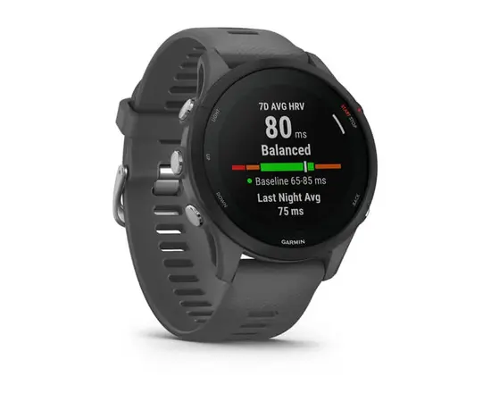 GARMIN FORERUNNER 255 SKALūNO PILKOS SPALVOS, 010-02641-10