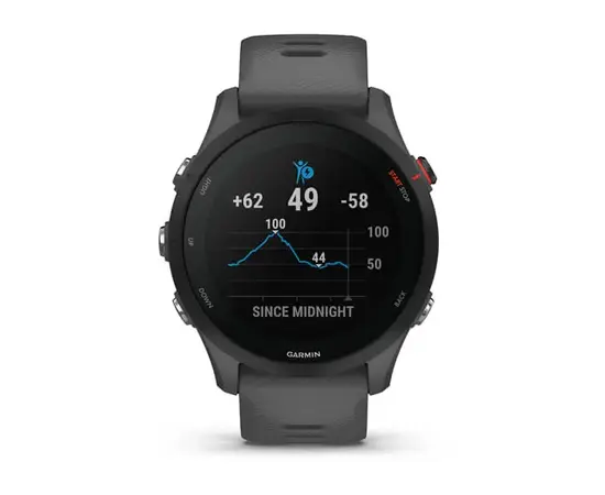 GARMIN FORERUNNER 255 SKALūNO PILKOS SPALVOS, 010-02641-10