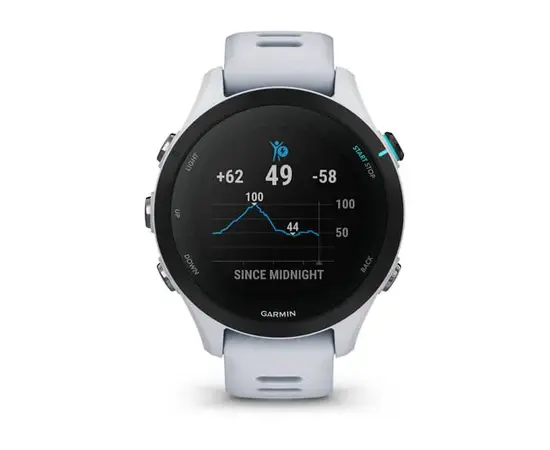 GARMIN FORERUNNER 255S MUSIC BALTOJO AKMENS SPALVOS, 010-02641-33