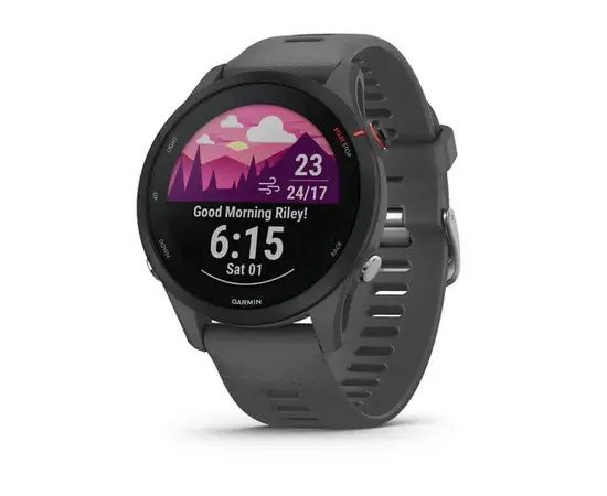 GARMIN FORERUNNER 255 SKALūNO PILKOS SPALVOS, 010-02641-10