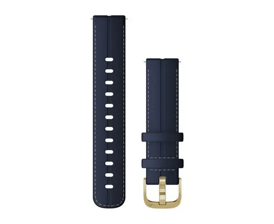 GARMIN GREITAI ATSEGAMA 18MM TAMSIAI MėLYNA ODINė APYRANKė, 010-12932-08