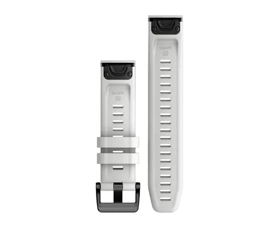 GARMIN QUICKFIT 22MM BALTA SILIKONINė APYRANKė, 010-13123-00