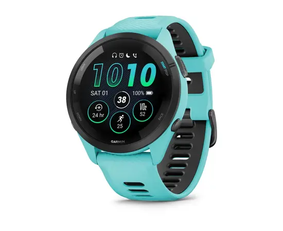 IšMANUSIS LAIKRODIS GARMIN FORERUNNER 265 žALSVAI MėLYNOS SPALVOS, 010-02810-12