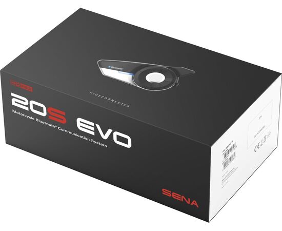 SENA 20S EVO SINGLE MOTOCIKLų RYšIO įRANGA SU HD GARSIAKALBIAIS, 20S-EVO-11