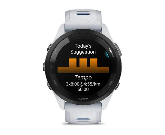 IšMANUSIS LAIKRODIS GARMIN FORERUNNER 265 BALTOJO AKMENS SPALVOS, 010-02810-11