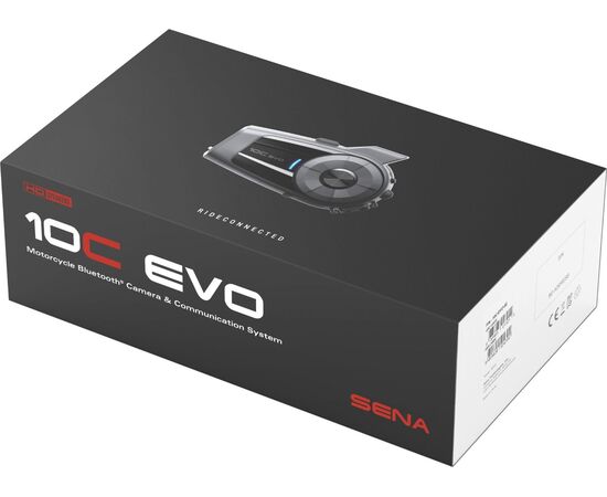 SENA 10C EVO RYšIO įRANGA MOTOCIKLININKAMS SU 4K KAMERA, 10C-EVO-02