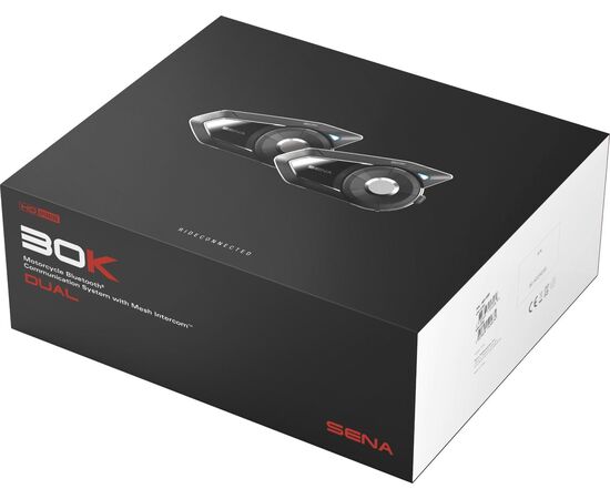 SENA 30K DUAL MOTOCIKLų RYšIO įRANGA SU HD GARSIAKALBIAIS, 30K-03D