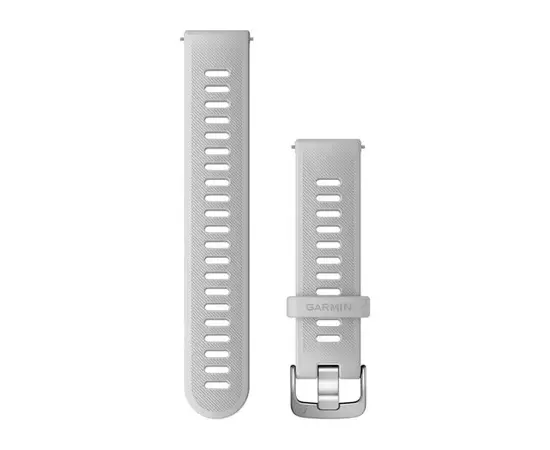 GARMIN GREITAI ATSEGAMA 20 MM BALTAI RAIžYTA SILIKONINė APYRANKė, 010-11251-9Q