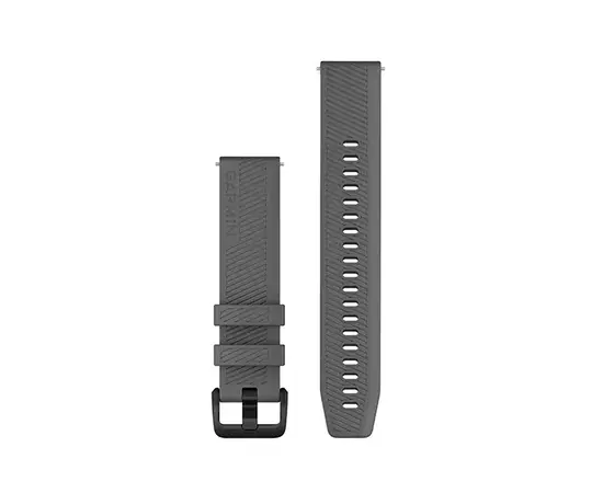 GARMIN GREITAI ATSEGAMA 20 MM RAIžYTA SKALūNO PILKA SILIKONINė APYRANKė, 010-13076-03