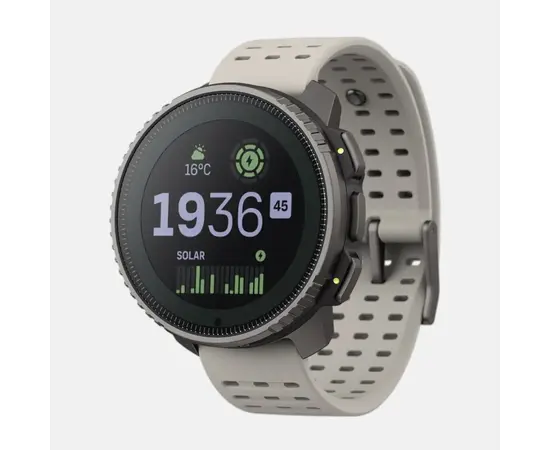 SUUNTO VERTICAL SOLAR TITANIUM JUODO SMėLIO SPALVOS SPORTINIS LAIKRODIS, SS050860000