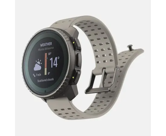 SUUNTO VERTICAL SOLAR TITANIUM JUODO SMėLIO SPALVOS SPORTINIS LAIKRODIS, SS050860000