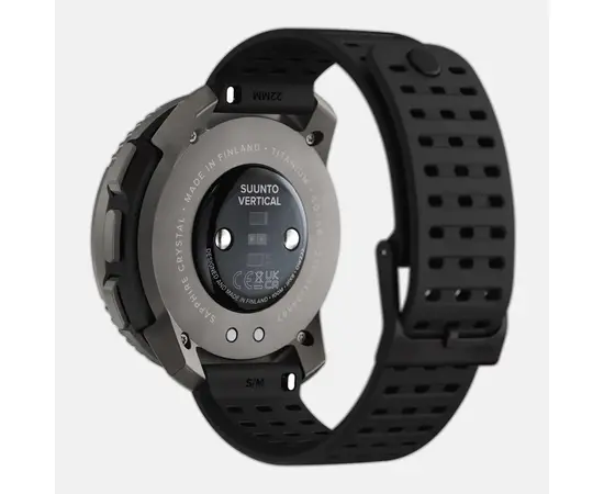 SUUNTO VERTICAL SOLAR TITANIUM JUODOS SPALVOS SPORTINIS LAIKRODIS, SS050858000