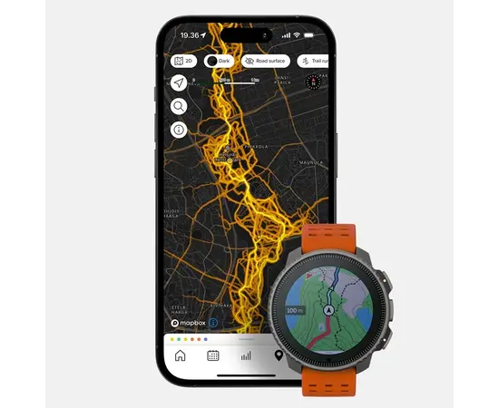 SUUNTO VERTICAL SOLAR TITANIUM UOLų SPALVOS SPORTINIS LAIKRODIS, SS050861000