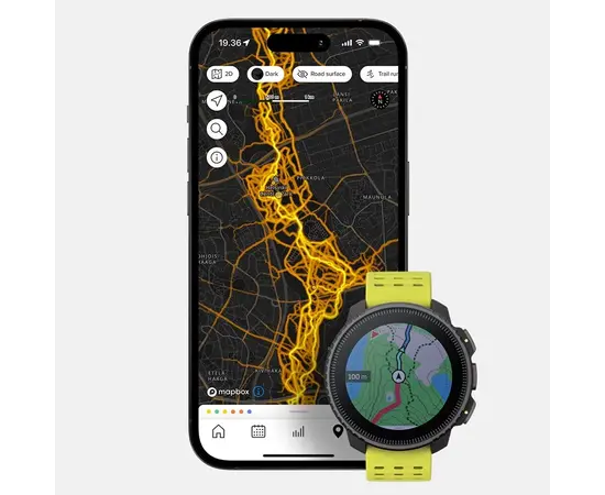 SUUNTO VERTICAL TAMSIOS CITRINOS SPALVOS SPORTINIS LAIKRODIS, SS050864000