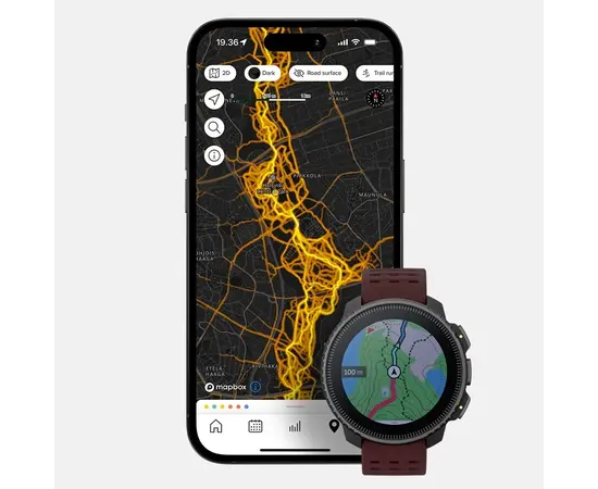 SUUNTO VERTICAL TAMSUS RUBINO SPALVOS SPORTINIS LAIKRODIS, SS050865000