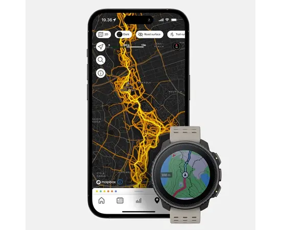 SUUNTO VERTICAL JUODO SMėLIO SPALVOS SPORTINIS LAIKRODIS, SS050863000