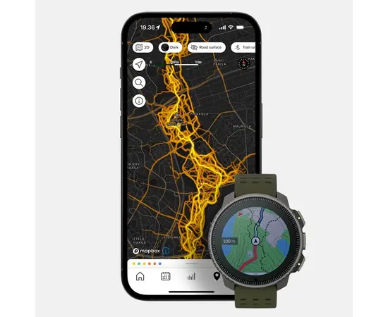 SUUNTO VERTICAL SOLAR TITANIUM ŽALIOS SPALVOS SPORTINIS LAIKRODIS, SS050859000