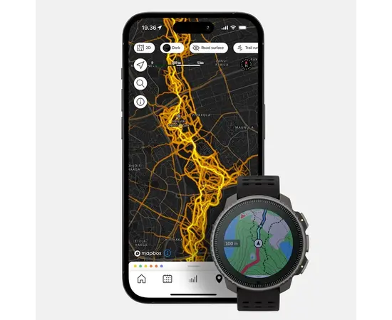 SUUNTO VERTICAL SOLAR TITANIUM JUODOS SPALVOS SPORTINIS LAIKRODIS, SS050858000
