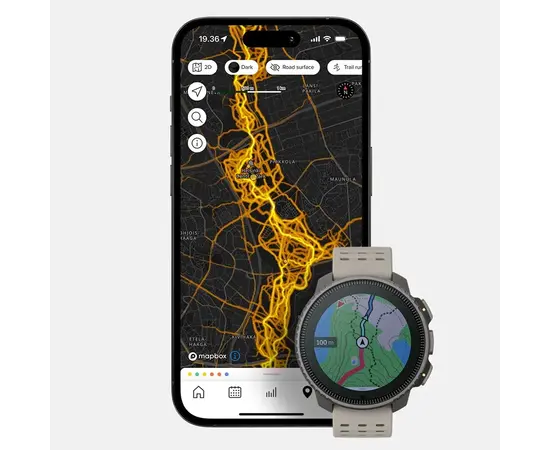 SUUNTO VERTICAL SOLAR TITANIUM JUODO SMėLIO SPALVOS SPORTINIS LAIKRODIS, SS050860000
