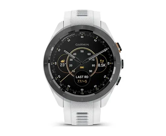 GARMIN APPROACH S70, JUODAS SU BALTU SILIKONINIU DIRžELIU, 010-02746-10