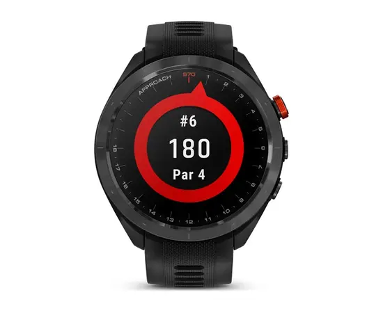 GARMIN APPROACH S70, JUODAS SU JUODU SILIKONINIU DIRžELIU, 010-02746-12