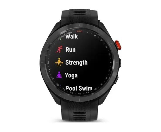 GARMIN APPROACH S70, JUODAS SU JUODU SILIKONINIU DIRžELIU, 010-02746-12