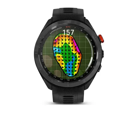 GARMIN APPROACH S70, JUODAS SU JUODU SILIKONINIU DIRžELIU, 010-02746-12