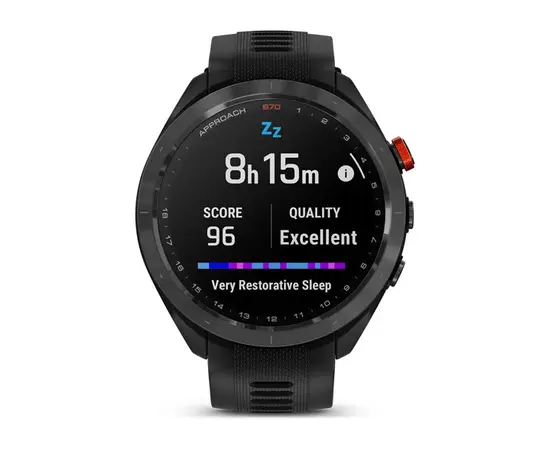 GARMIN APPROACH S70, JUODAS SU JUODU SILIKONINIU DIRžELIU, 010-02746-12