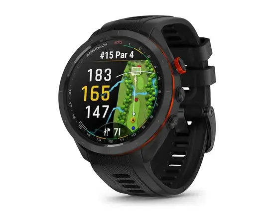 GARMIN APPROACH S70, JUODAS SU JUODU SILIKONINIU DIRžELIU, 010-02746-12