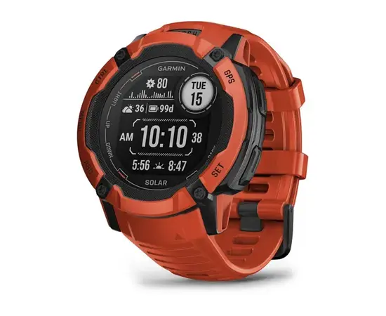 GARMIN INSTINCT 2X SOLAR LIEPSNOS RAUDONUMO SPALVOS, 010-02805-01