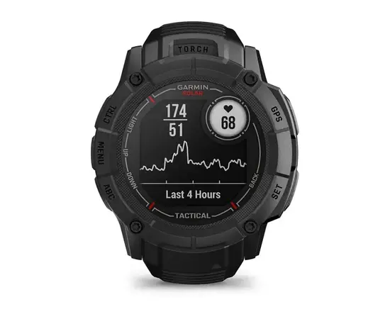 GARMIN INSTINCT 2X SOLAR - TACTICAL EDITION JUODOS SPALVOS, 010-02805-03