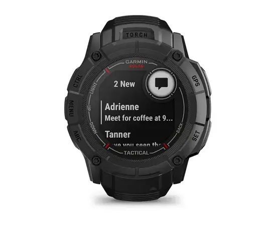 GARMIN INSTINCT 2X SOLAR - TACTICAL EDITION JUODOS SPALVOS, 010-02805-03
