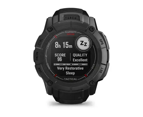 GARMIN INSTINCT 2X SOLAR - TACTICAL EDITION JUODOS SPALVOS, 010-02805-03