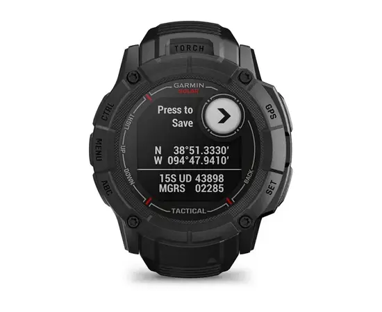 GARMIN INSTINCT 2X SOLAR - TACTICAL EDITION JUODOS SPALVOS, 010-02805-03