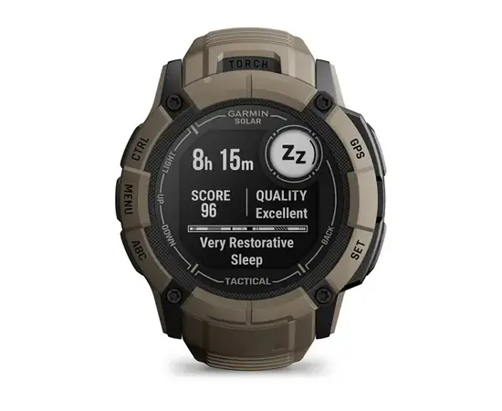 GARMIN INSTINCT 2X SOLAR - TACTICAL EDITION RUDOS SPALVOS, 010-02805-02