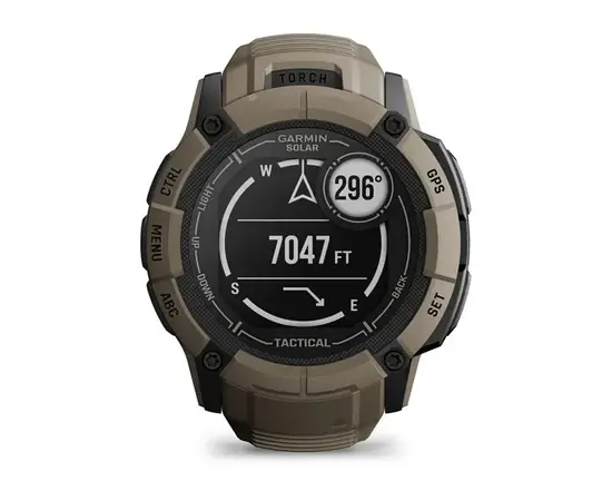 GARMIN INSTINCT 2X SOLAR - TACTICAL EDITION RUDOS SPALVOS, 010-02805-02