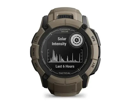 GARMIN INSTINCT 2X SOLAR - TACTICAL EDITION RUDOS SPALVOS, 010-02805-02