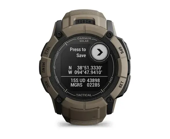 GARMIN INSTINCT 2X SOLAR - TACTICAL EDITION RUDOS SPALVOS, 010-02805-02