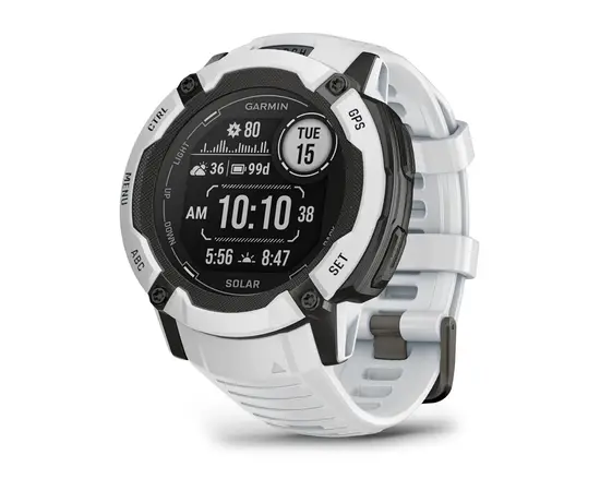 GARMIN INSTINCT 2X SOLAR BALTOJO AKMENS SPALVOS, 010-02805-04