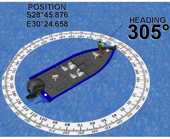 LOWRANCE GPS ANTENA POINT-1 SU KOMPASU, 000-12930-001
