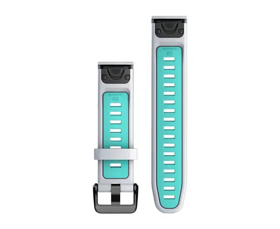 GARMIN QUICKFIT 20 MM BALTAI šVIESIAI MėLYNA SILIKONINė APYRANKė, 010-13279-07