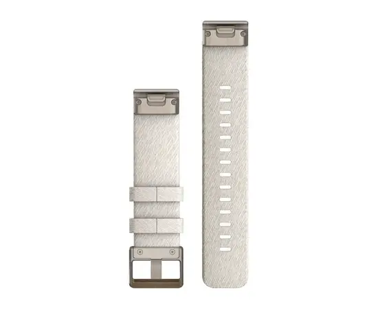 GARMIN QUICKFIT 20 MM KREMINė NAILONINė APYRANKė SU šVIESIA AUKSO SPALVOS SAGTIMI, 010-13279-08