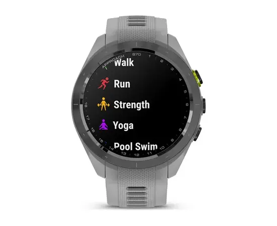 GARMIN APPROACH S70 JUODAS SU PILKU SILIKONINIU DIRžELIU, 010-02746-11