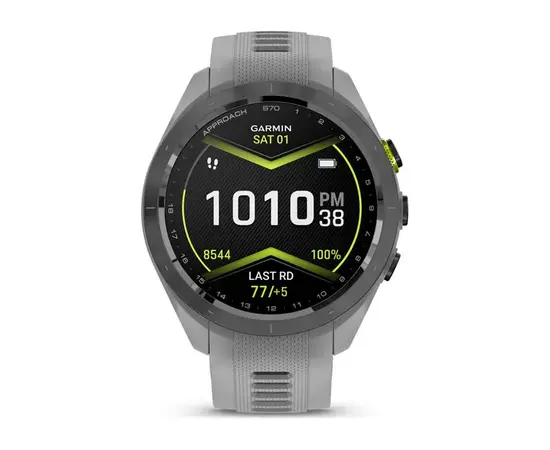GARMIN APPROACH S70 JUODAS SU PILKU SILIKONINIU DIRžELIU, 010-02746-11