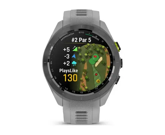 GARMIN APPROACH S70 JUODAS SU PILKU SILIKONINIU DIRžELIU, 010-02746-11