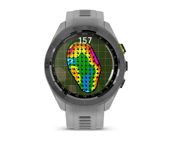GARMIN APPROACH S70 JUODAS SU PILKU SILIKONINIU DIRžELIU, 010-02746-11