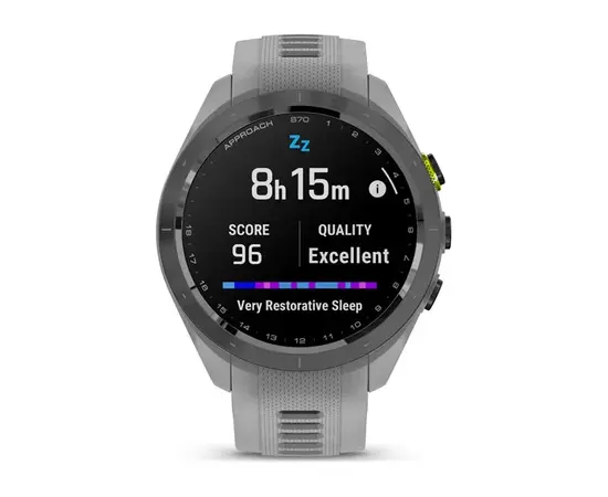 GARMIN APPROACH S70 JUODAS SU PILKU SILIKONINIU DIRžELIU, 010-02746-11