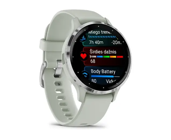 IšMANUSIS LAIKRODIS GARMIN VENU 3, BALTOJO AKMENS SPALVOS, 010-02784-00